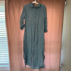 Linen shirt dress NEVER WORN